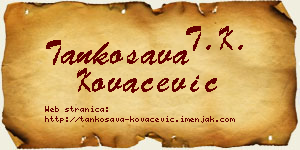 Tankosava Kovačević vizit kartica
